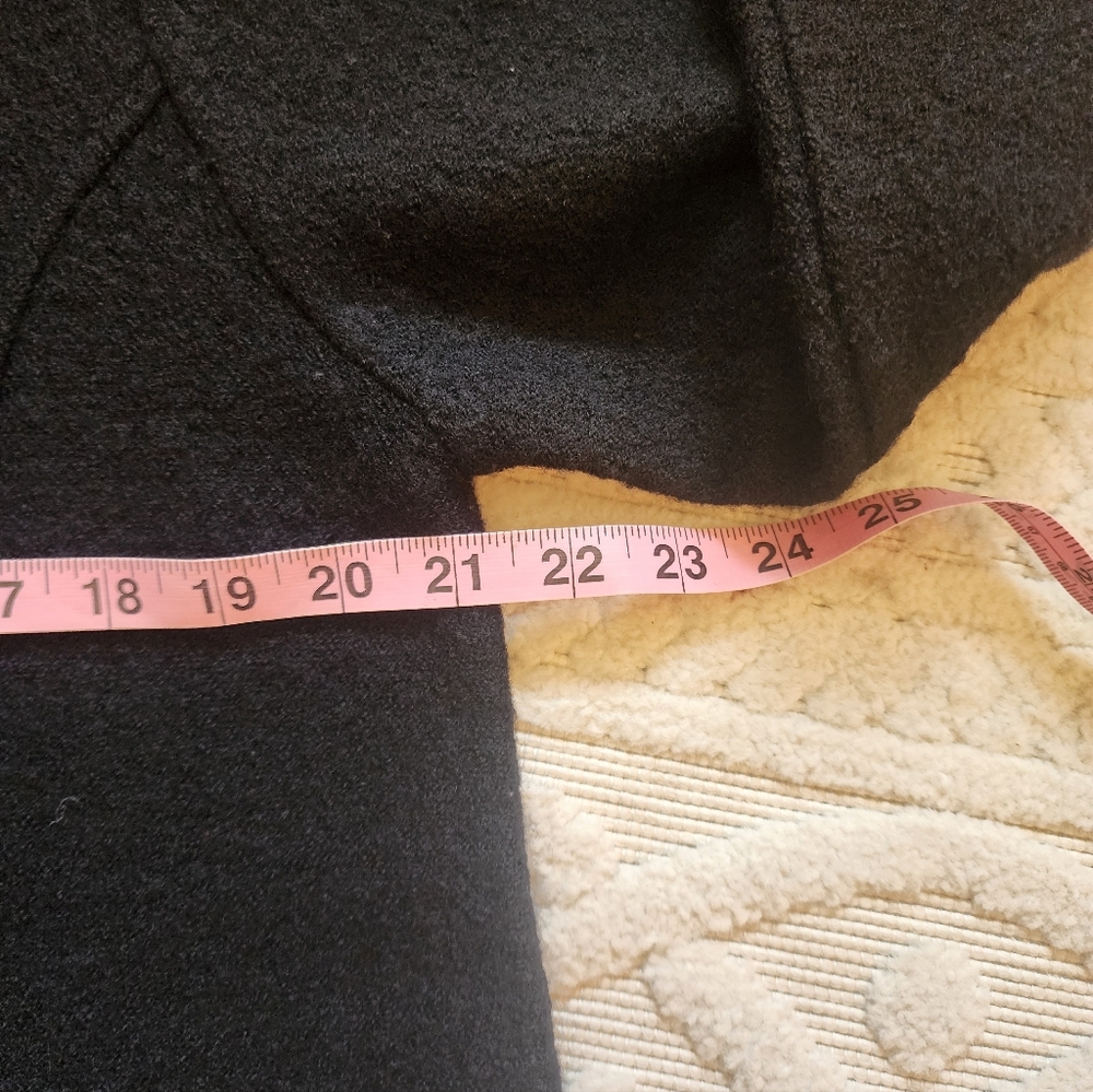 L Black Boiled Wool Jacket - Picture 9 of 10